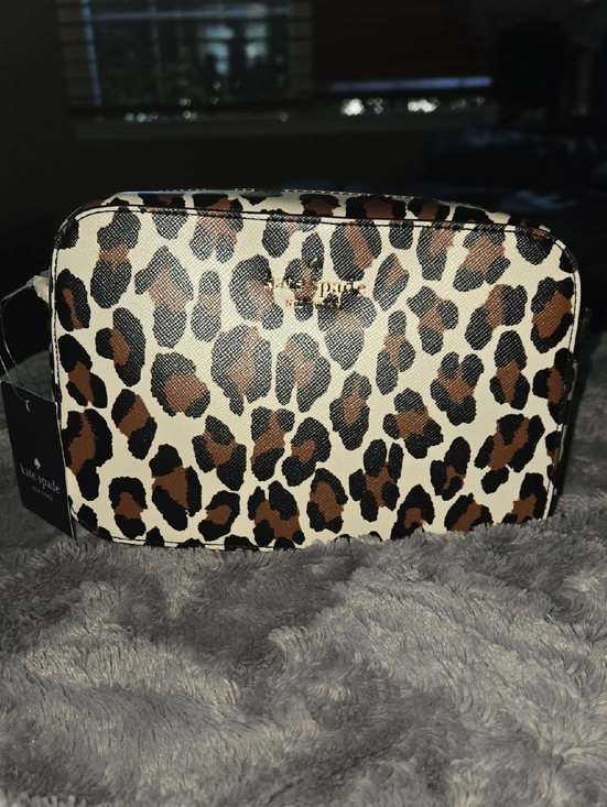 kate spade Handbags - NWT kate spade leopard print crossbody - Brown/Black/Cream